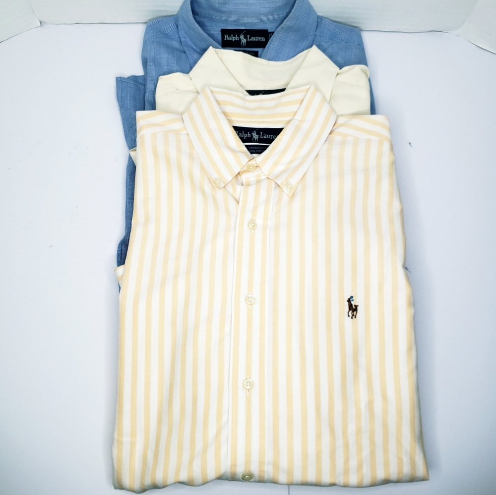 Bundle of 3 Ralph Lauren Dress Shirts 16(33)